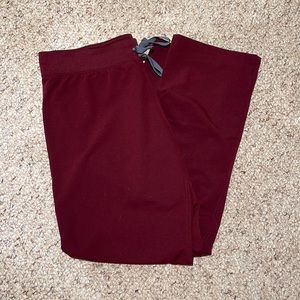 FIGS Burgundy Livingston Pants